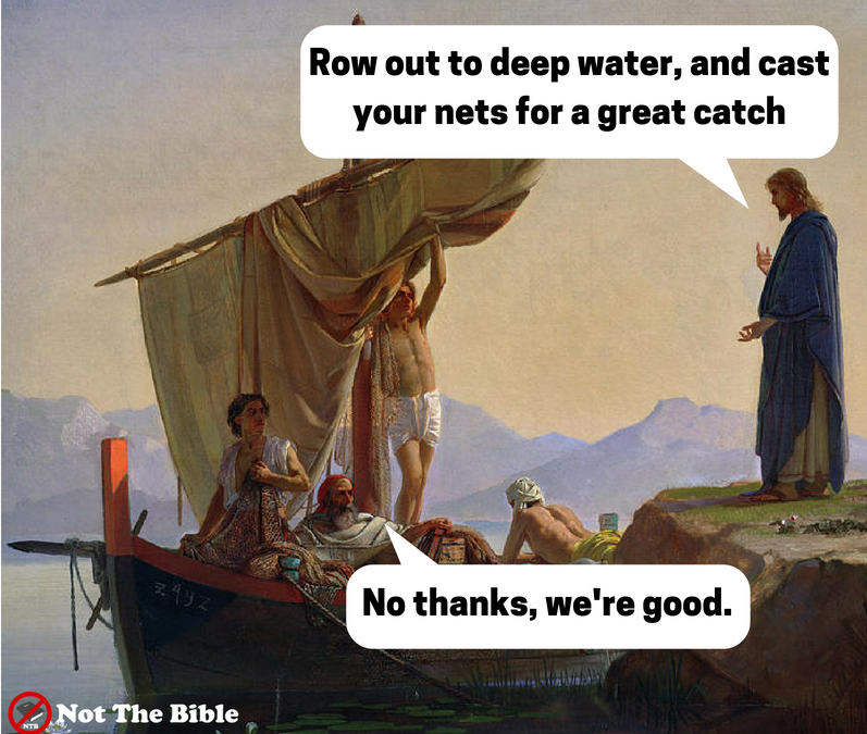Peter and the Great Catch of Fish (Not the Bible)